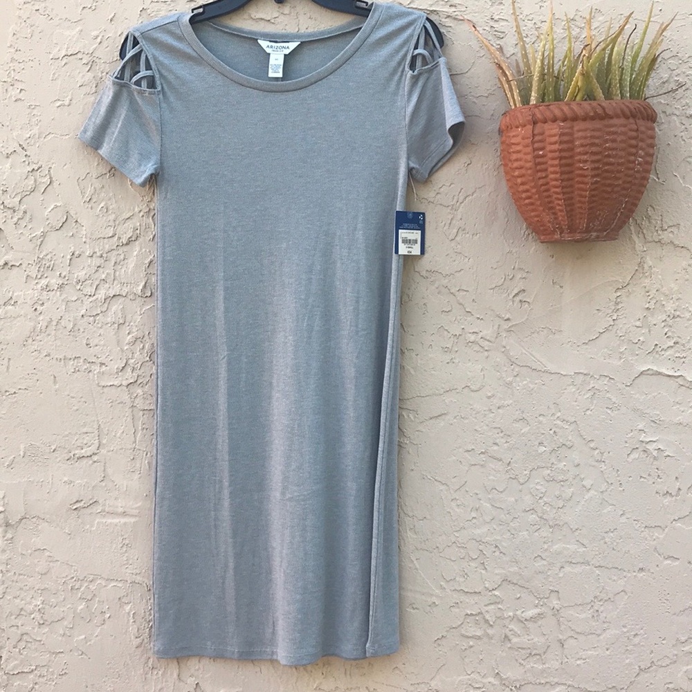 Arizona Gorgeous Grey T-Shirt Dress
